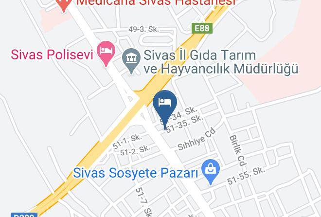 Sivas Kardesler - Sivas Keykavus Hotel Maps