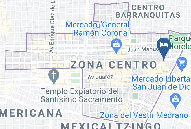 Guadalajara - Six Hotel Guadalajara Degollado Maps