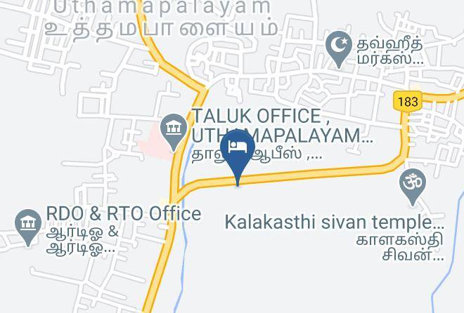 Uthamapalayam - Sixth Star Inn Maps