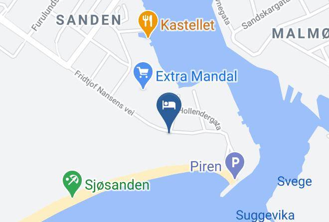 Mandal - Sjosanden Ferietun As Maps
