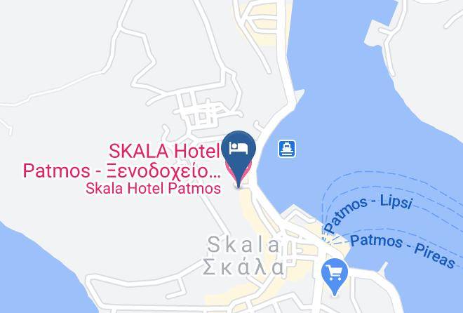 Skala Hotel Patmos Map