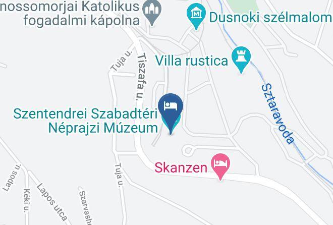 Szentendre - Skanzen Hotel Maps
