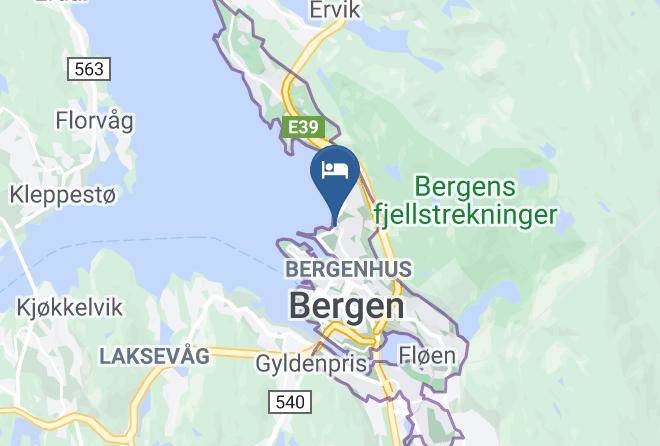 Bergen - Skuteviken Gjestehus Maps