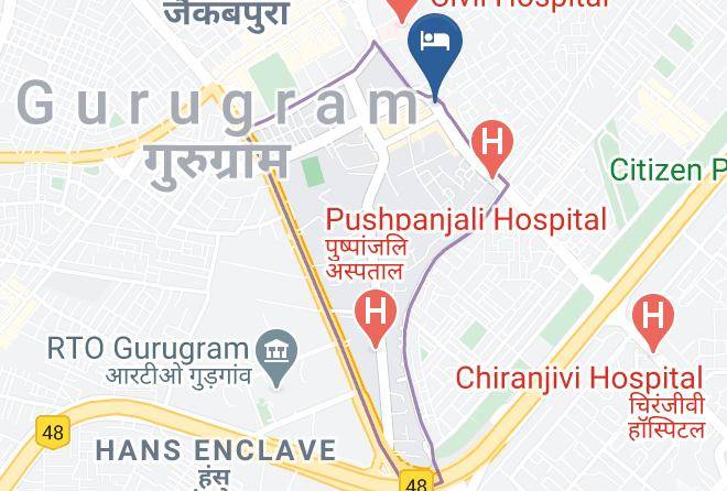 Gurgaon - Sky City Hotel Maps