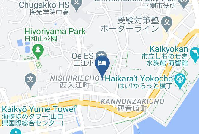 Shimonoseki City - Nangoku Business Hotel Nangoku Maps