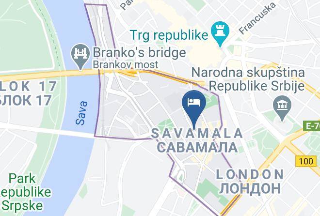 Belgrade City - Sky Hotel Belgrade Maps
