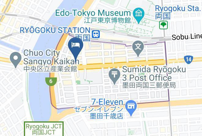 Sumida Ward - Sky Hotel Ryogoku Maps