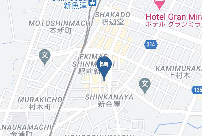 Uozu City - Sky Hotel Uozu Maps