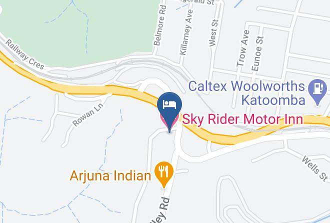 Blue Mountains - Sky Rider Motor Inn Maps