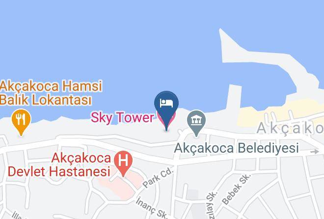 Akcakoca - Sky Tower Hotel Maps