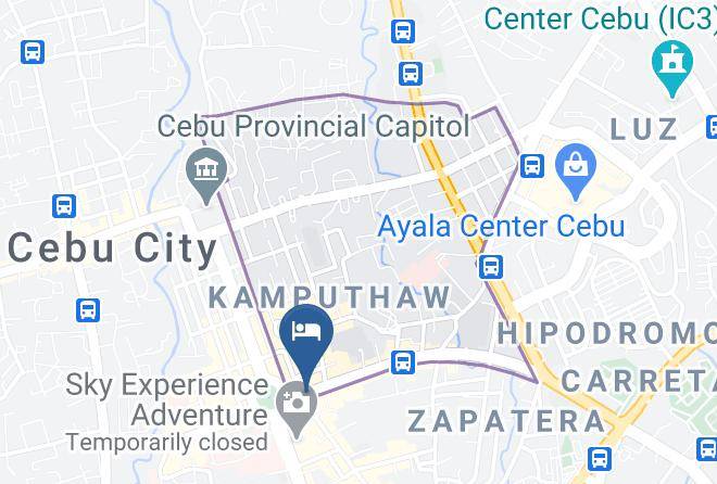 Cebu - Skyblue Hotel 2 Star Maps