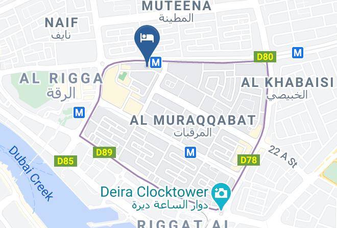 Dubai - Skylight Hotel Dubai Maps