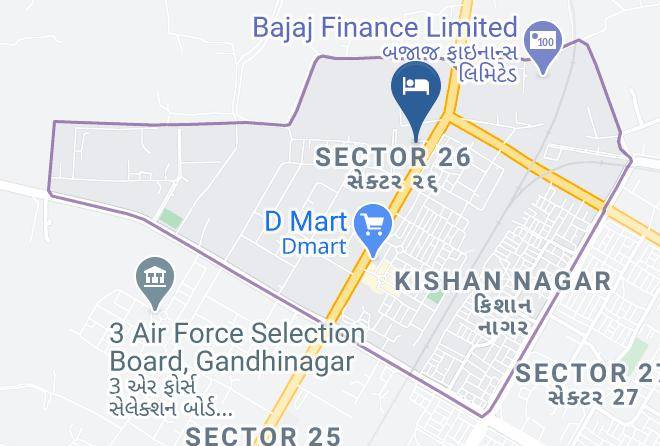 Gandhinagar - Skylon Hotel Gandhinagar Maps