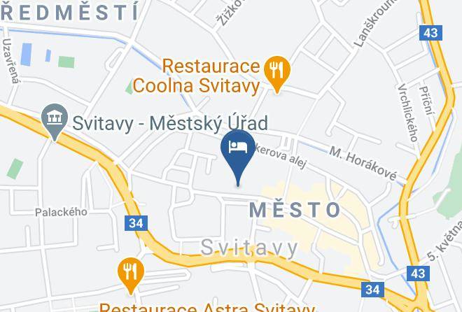 Svitavy - Slavia Hotel A Restaurace Maps