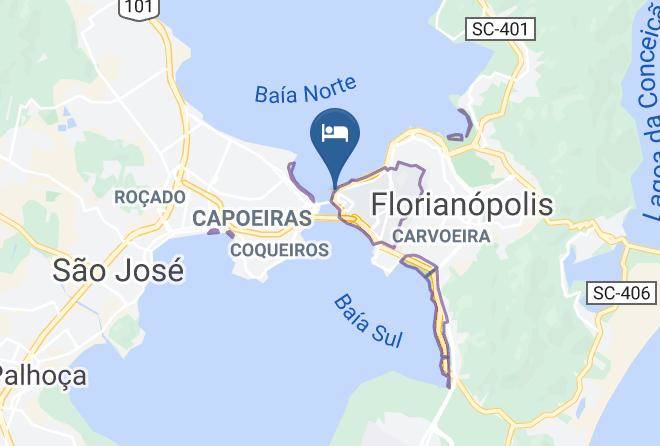 Florianopolis - Hotel Slaviero Baia Norte Florianopolis Maps