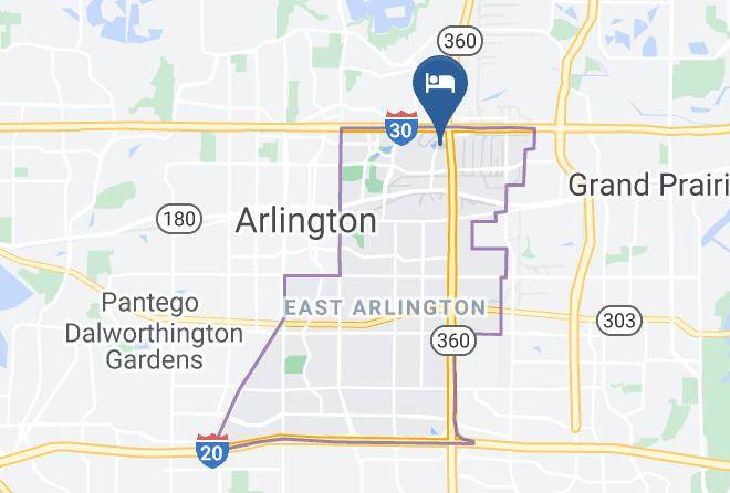 Sleep Inn Arlington Near Six Flags Map