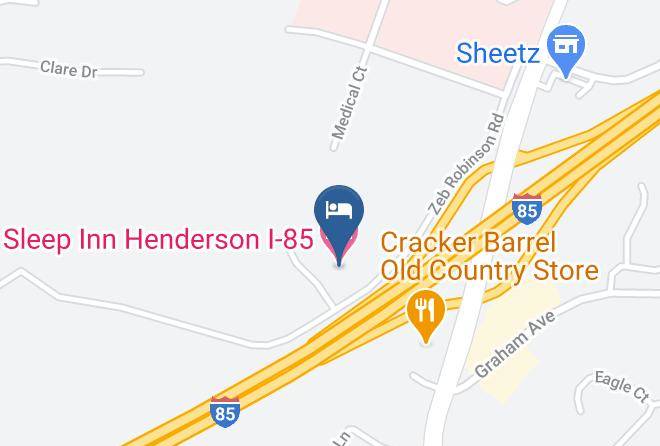 Sleep Inn Henderson I 85 Map