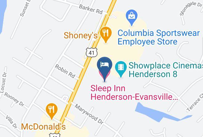 Henderson - Sleep Inn Henderson Evansville South Maps