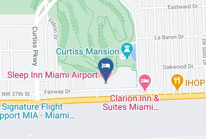 Miami Dade - Sleep Inn Miami Airport Maps