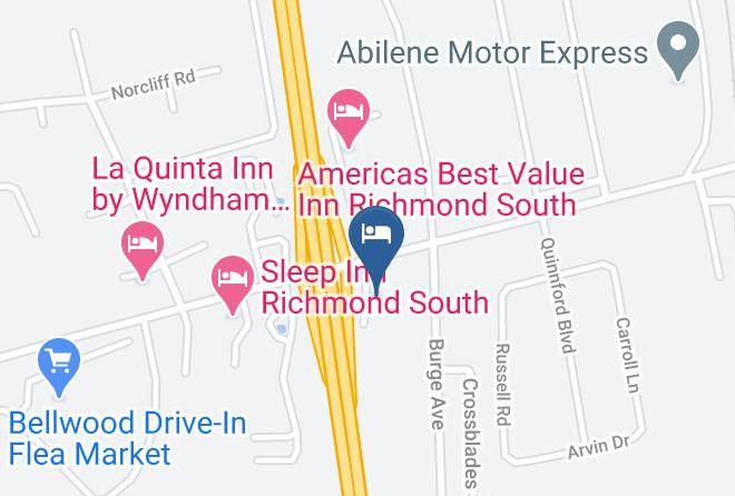 Chesterfield - Rodeway Inn North Chesterfield Richmond Maps