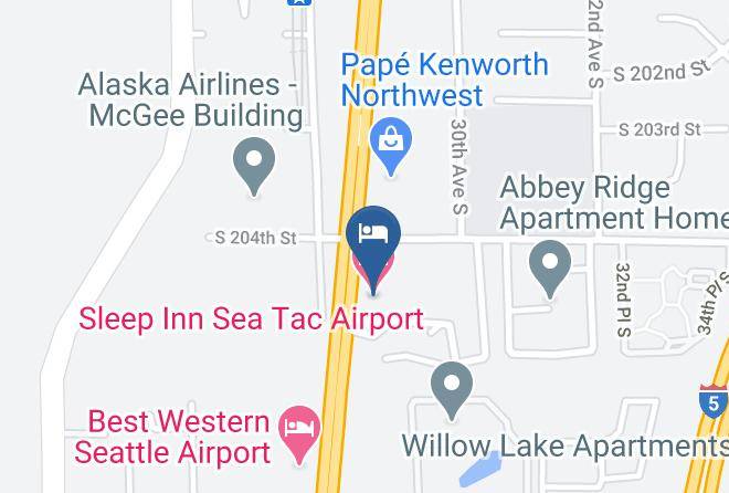King - Sleep Inn Sea Tac Airport Maps