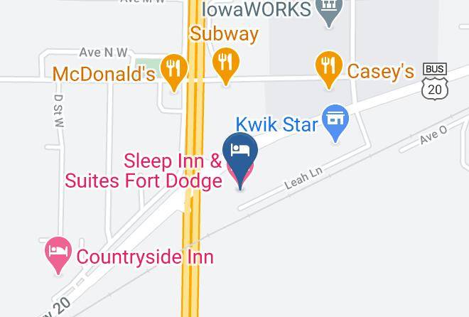 Webster - Sleep Inn & Suites Fort Dodge Maps