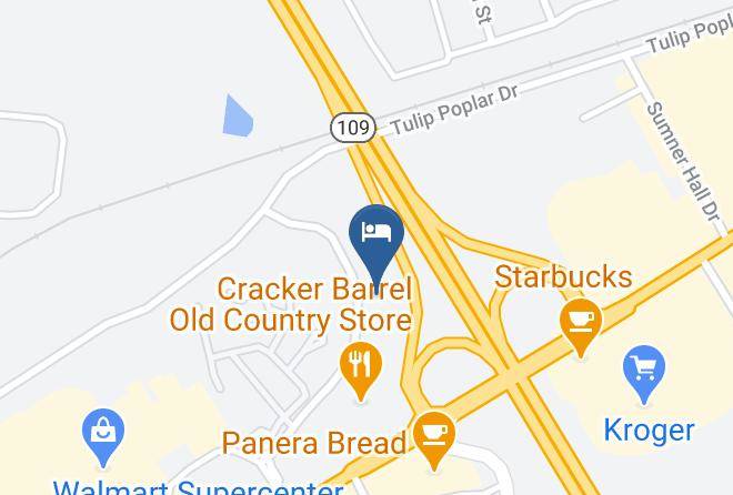 Sleep Inn & Suites Gallatin Map