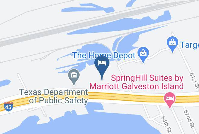 Sleep Inn & Suites Galveston Island Map