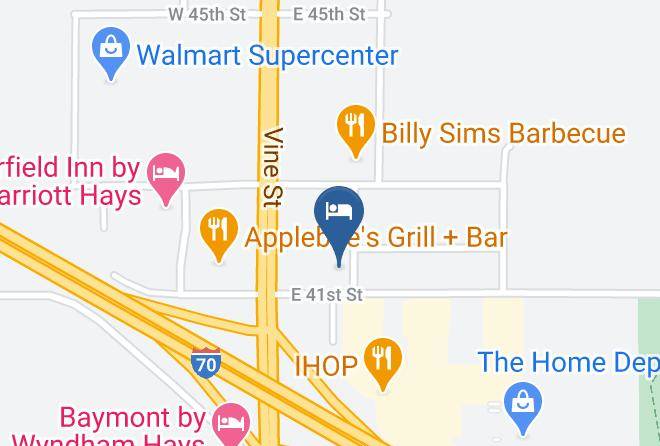 Ellis - Sleep Inn & Suites Hays I 70 Maps
