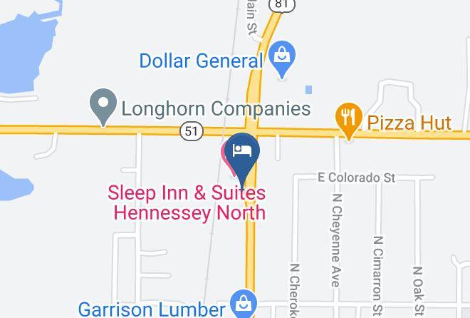 Kingfisher - Sleep Inn & Suites Hennessey North Maps