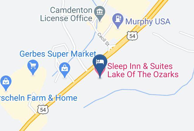 Camden - Sleep Inn & Suites Lake Of The Ozarks Maps