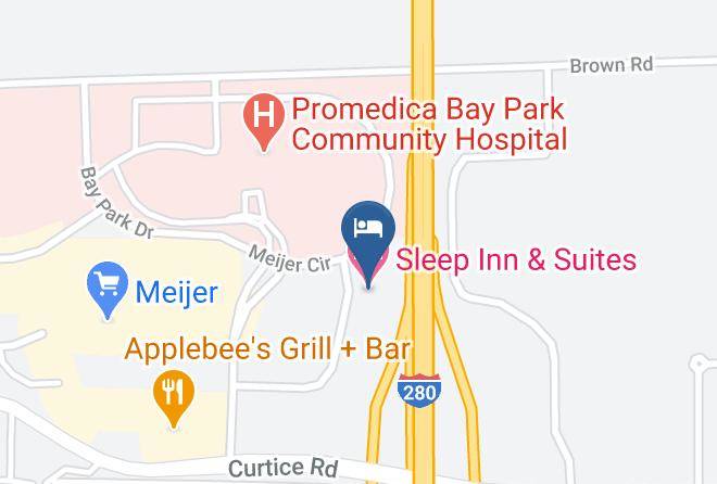 Sleep Inn & Suites Oregon Map