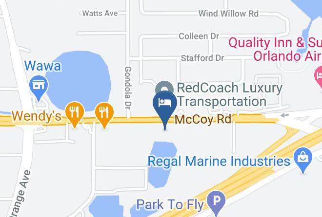Orange - Sleep Inn & Suites Orlando International Airport Maps