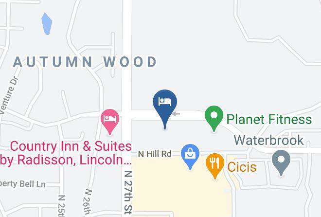 Sleep Inn & Suites Lincoln University Area Map