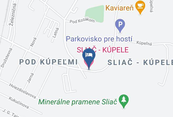 Zvolen - Sliac Kupele Maps