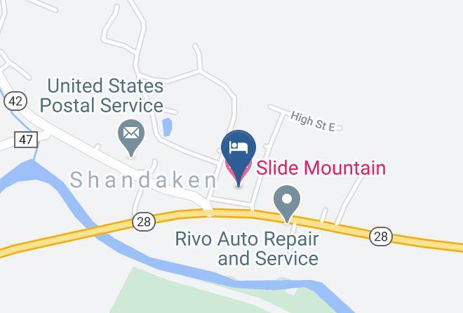 Ulster - Slide Mountain Motel Maps