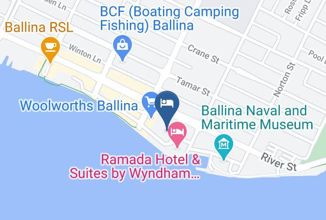 Ballina - Slipway Hotel Motel Maps