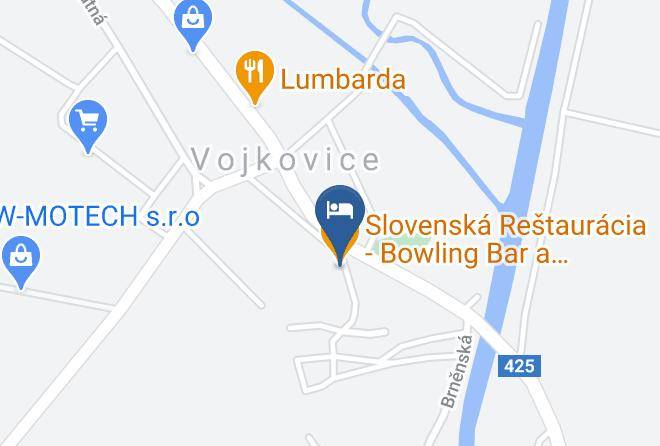 Brno Province - Slovenska Restauracia Bowling Bar A Penzion Vaness Maps
