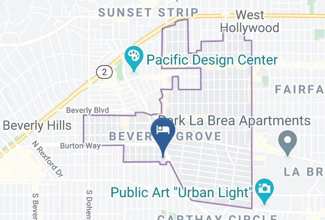 Los Angeles - Sls Hotel A Luxury Collection Hotel Beverly Hills Maps