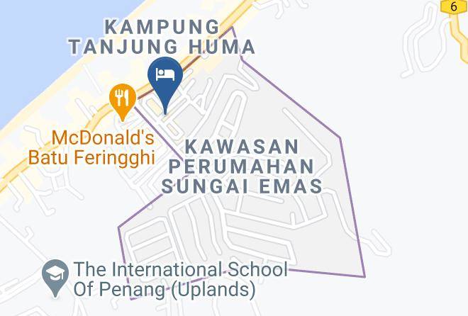 Batu Ferringhi - Small Boss Hotel Maps