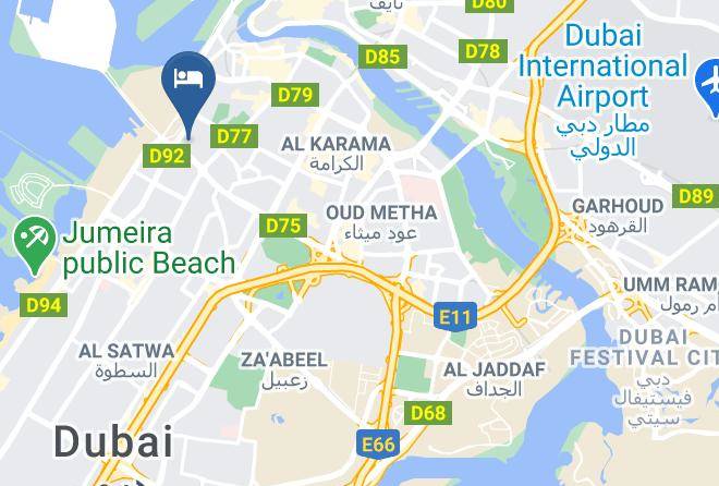 Dubai - Smana Hotel Al Raffa Maps