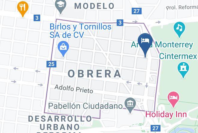 Monterrey - Smart Hotel Cintermex Maps