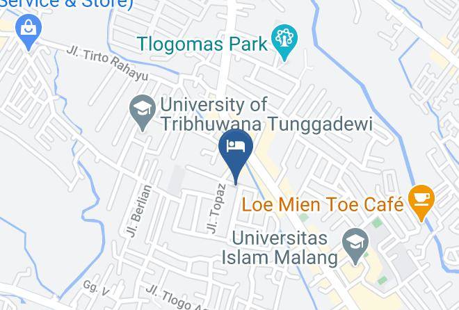 Kota Malang - Smart Hotel Tlogomas Maps