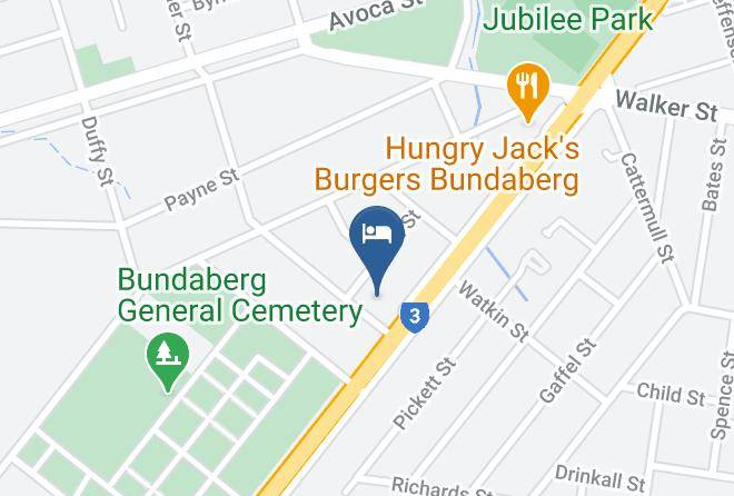 Bundaberg - Smart Motels Bert Hinkler Maps