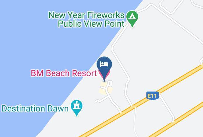 Al Jazeerah Al Hamrah - Bm Beach Resort Maps