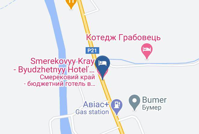 Mizhhirya Raion - Smerekovyy Kray Byudzhetnyy Hotel V Mizhhir'yi Maps
