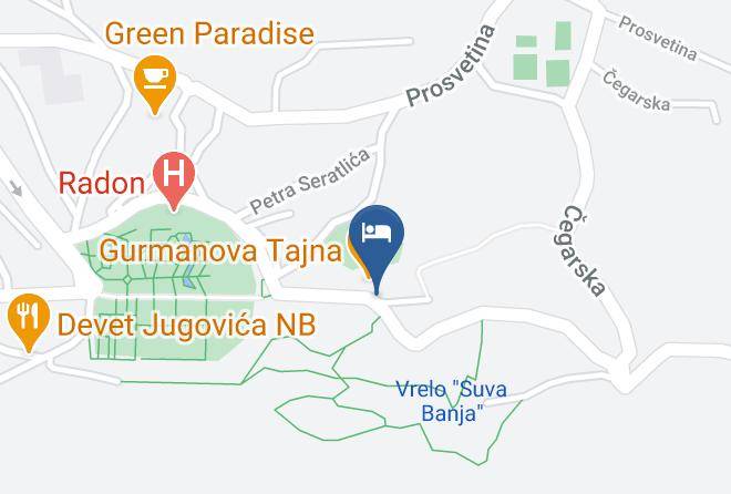 Nisava District - Smestaj Radonjic Niska Banja Maps