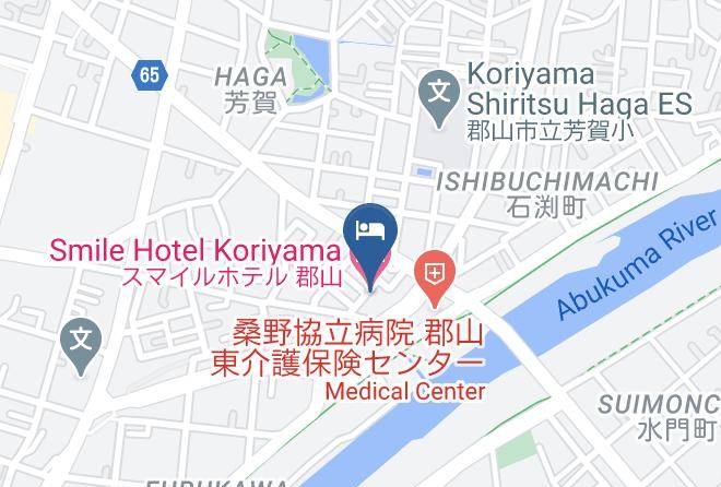 Koriyama City - Smile Hotel Koriyama Maps