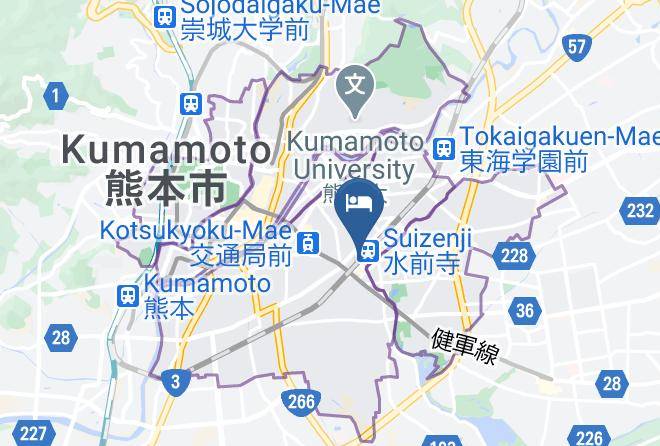 Kumamoto City Chuo Ward - Smile Hotel Kumamoto Suizenji Maps