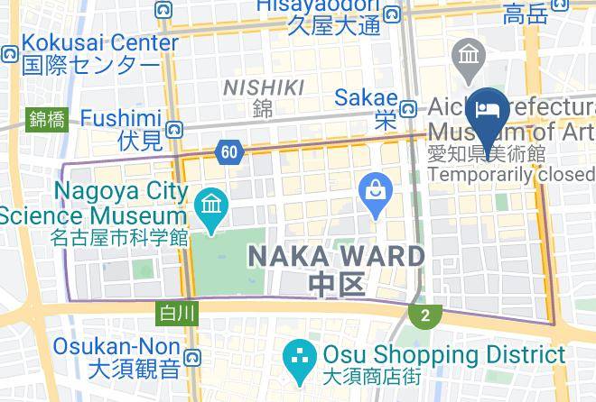 Nagoya City Naka Ward - Smile Hotel Nagoya Sakae Maps